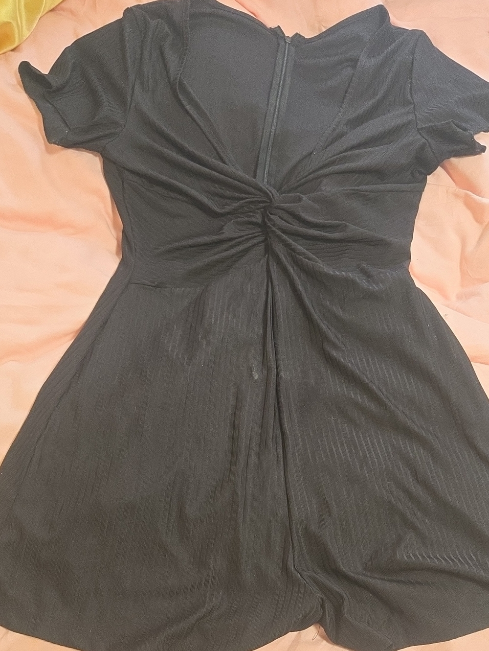Black Twist-Front Women's Dress - Classic Silhouette